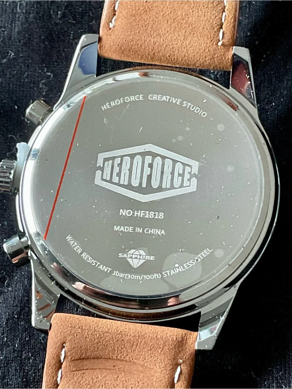NIB Excellent Heroforce 3 Register Chronograph In Style Of Navitimer Tachymeter